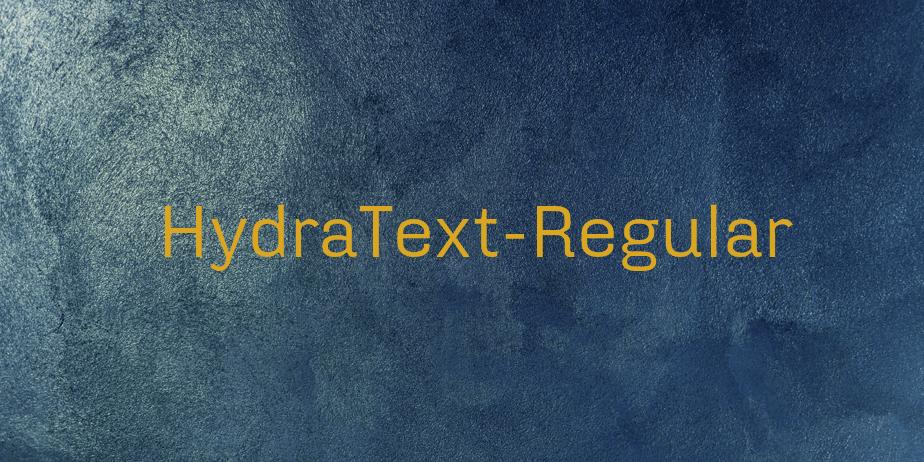 Fonte HydraText-Regular