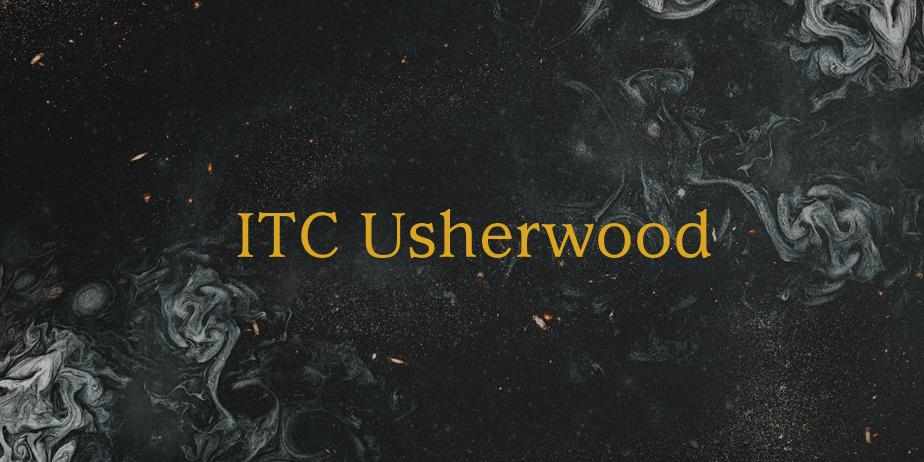 Fonte ITC Usherwood