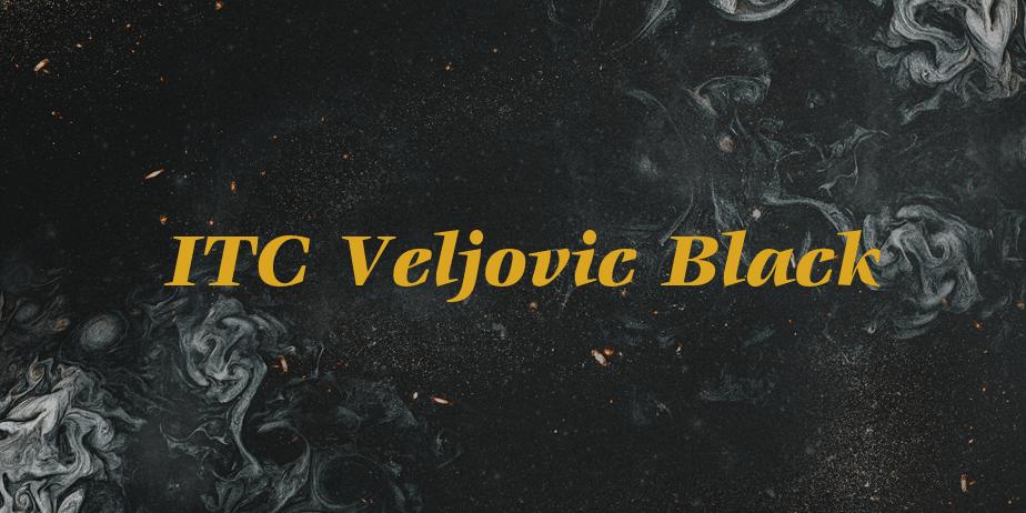 Fonte ITC Veljovic Black