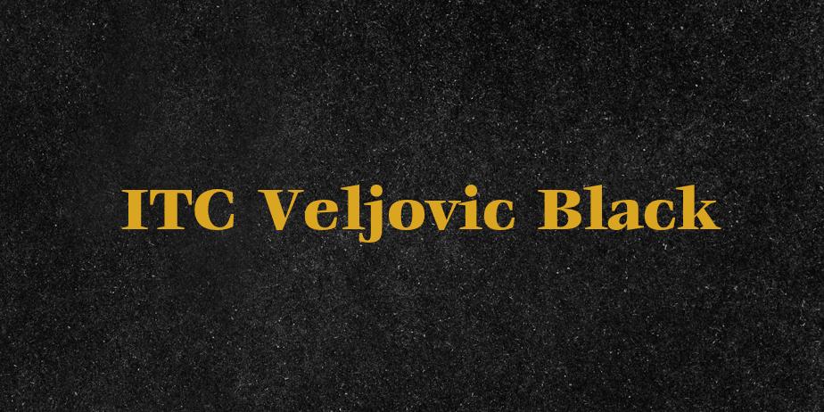 Fonte ITC Veljovic Black