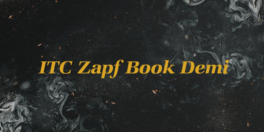 Fonte ITC Zapf Book Demi