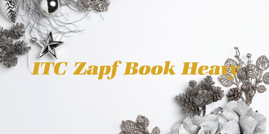 Fonte ITC Zapf Book Heavy