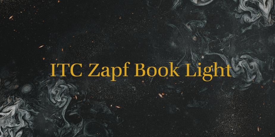 Fonte ITC Zapf Book Light