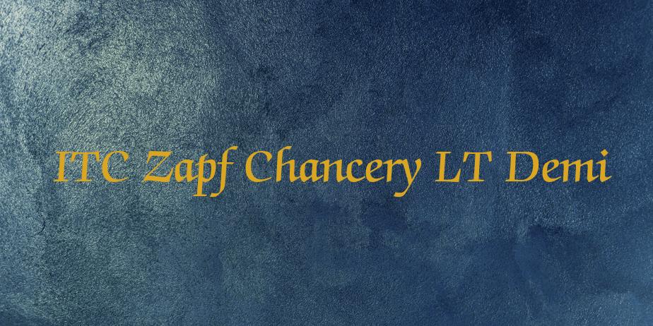 Fonte ITC Zapf Chancery LT Demi