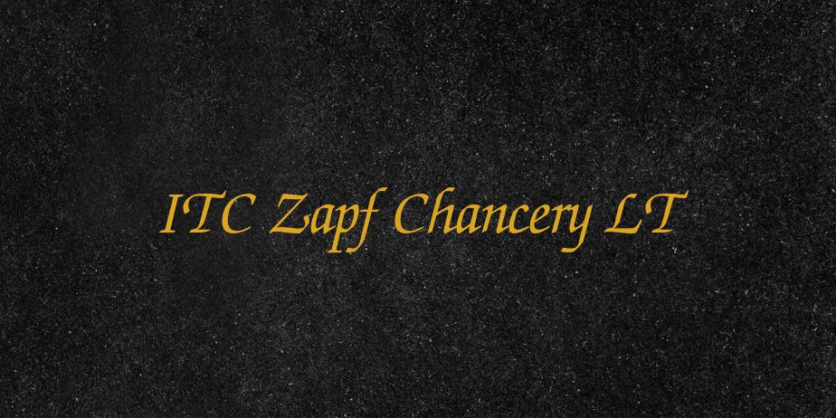 Fonte ITC Zapf Chancery LT