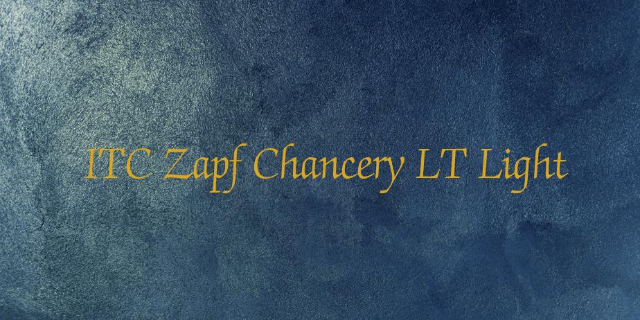 Fonte ITC Zapf Chancery LT Light