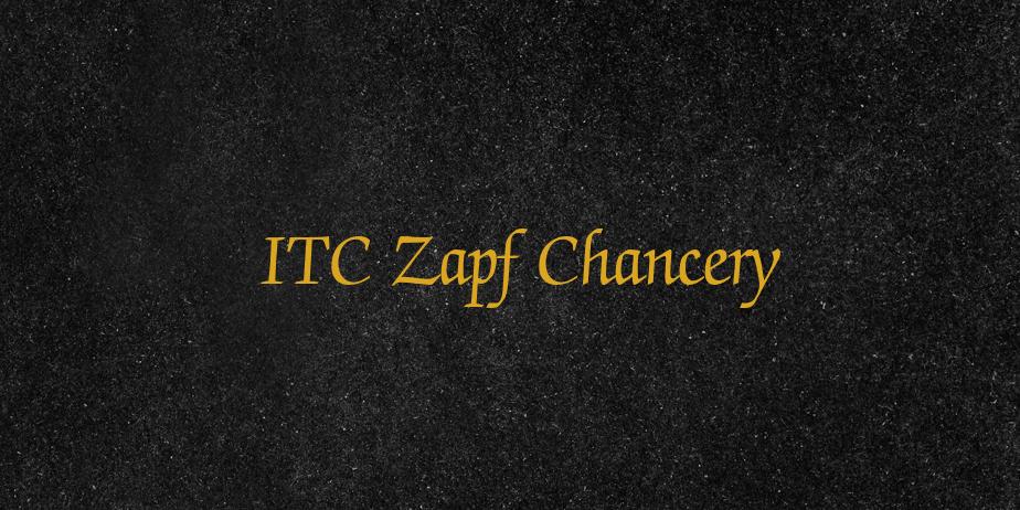 Fonte ITC Zapf Chancery