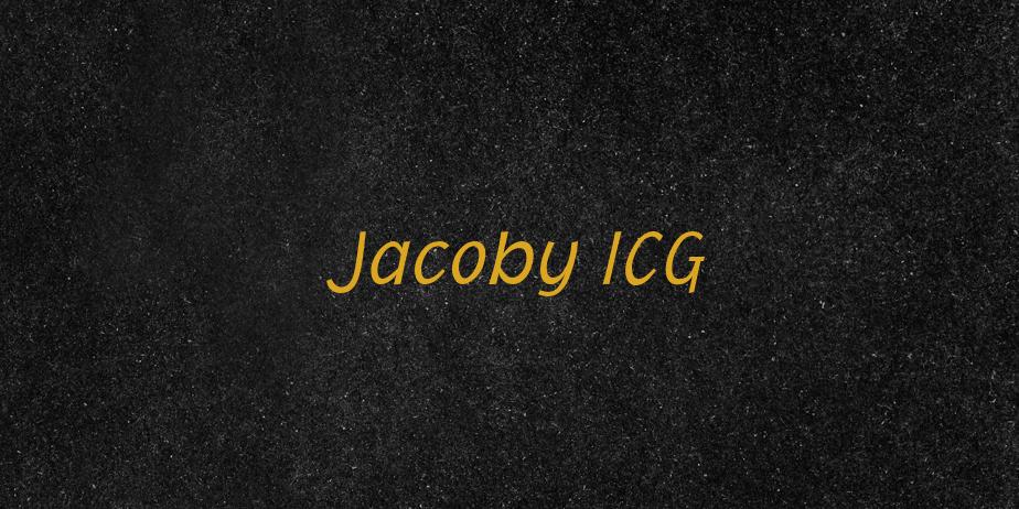 Fonte Jacoby ICG