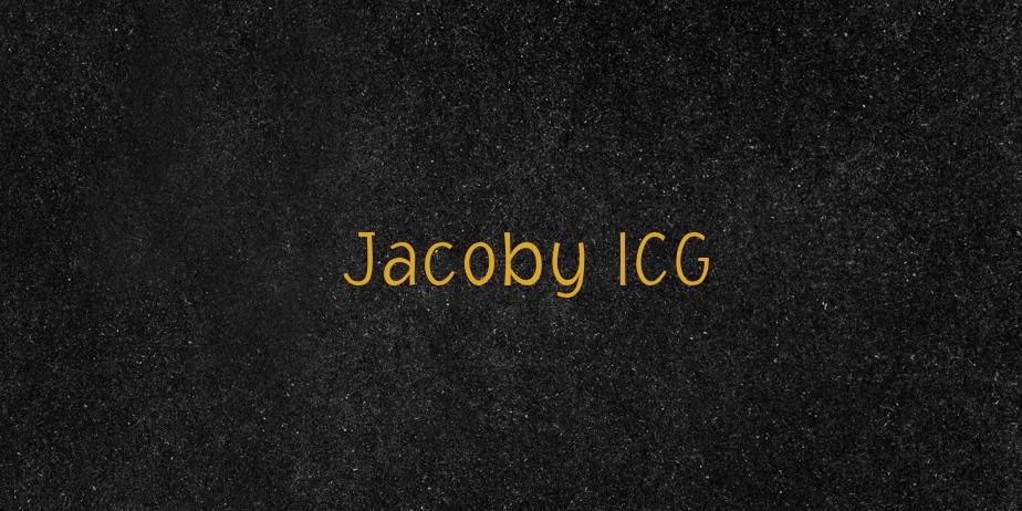 Fonte Jacoby ICG