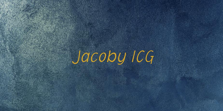 Fonte Jacoby ICG