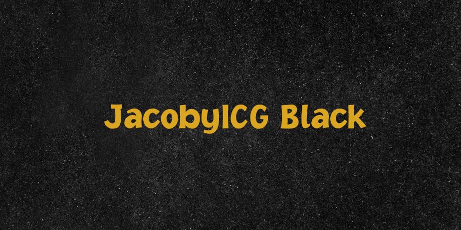 Fonte JacobyICG Black