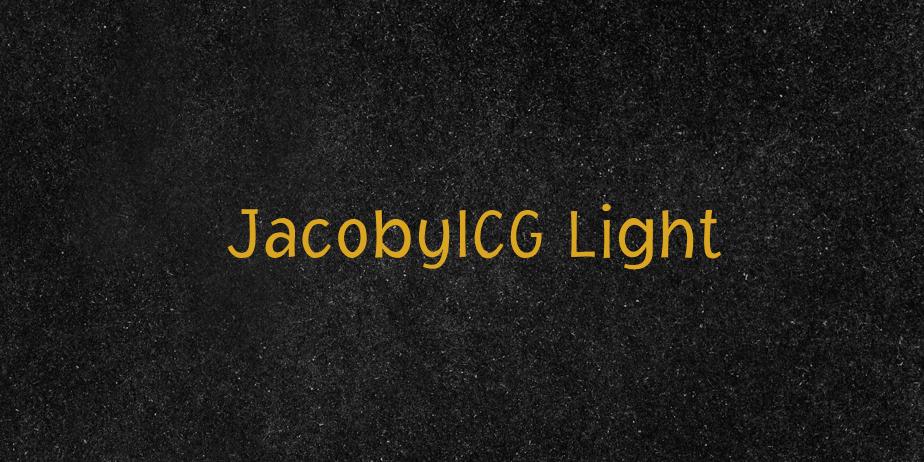 Fonte JacobyICG Light