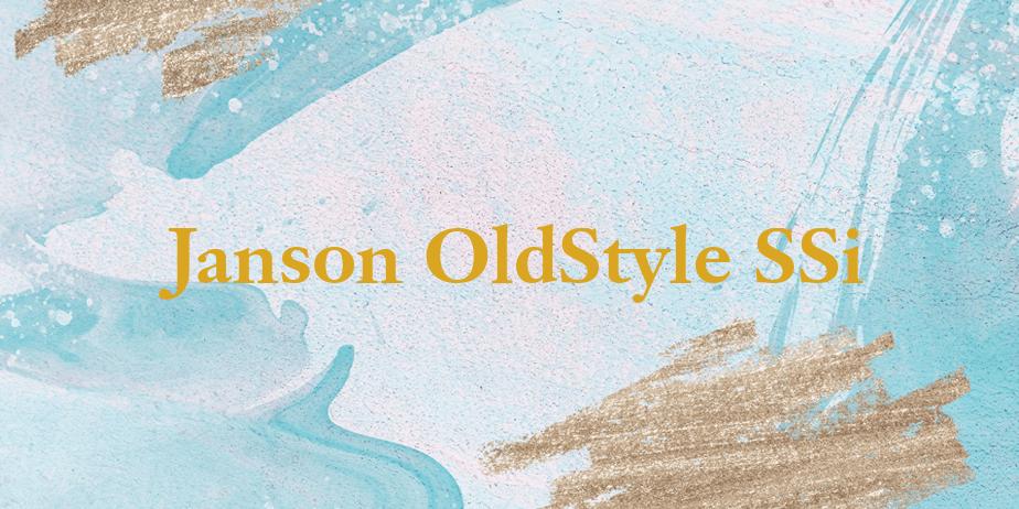 Fonte Janson OldStyle SSi