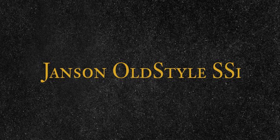 Fonte Janson OldStyle SSi