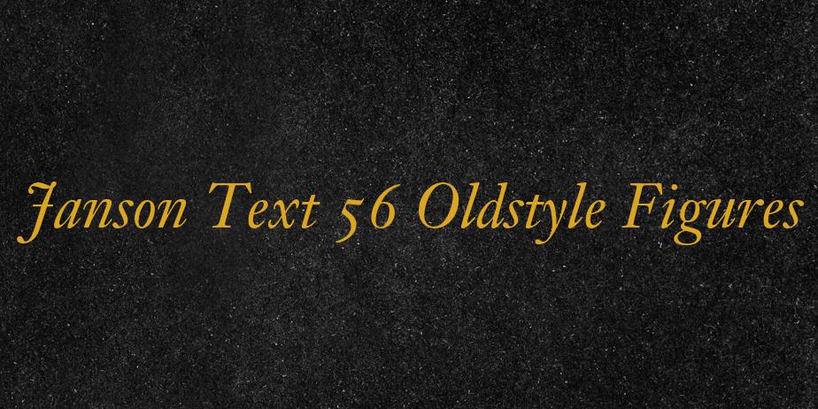 Fonte Janson Text 56 Oldstyle Figures