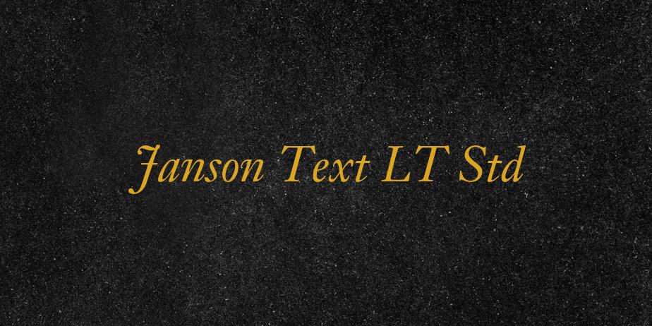 Fonte Janson Text LT Std