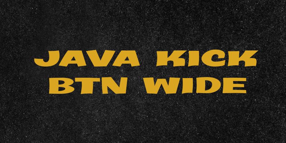 Fonte Java Kick BTN Wide