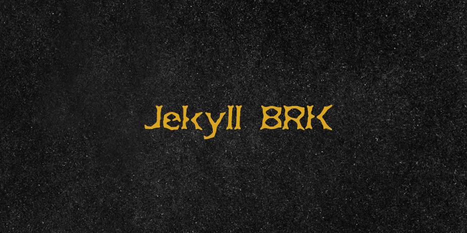 Fonte Jekyll BRK