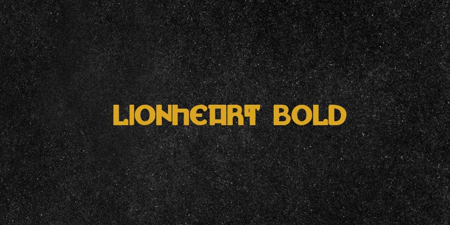 Fonte Lionheart Bold