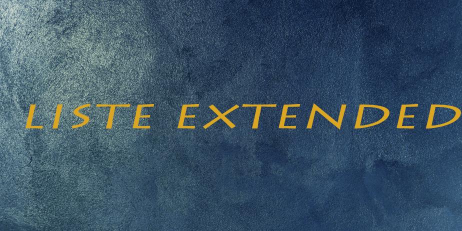 Fonte Liste Extended