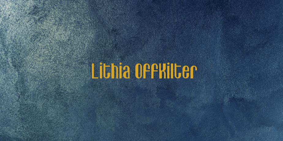 Fonte Lithia OffKilter