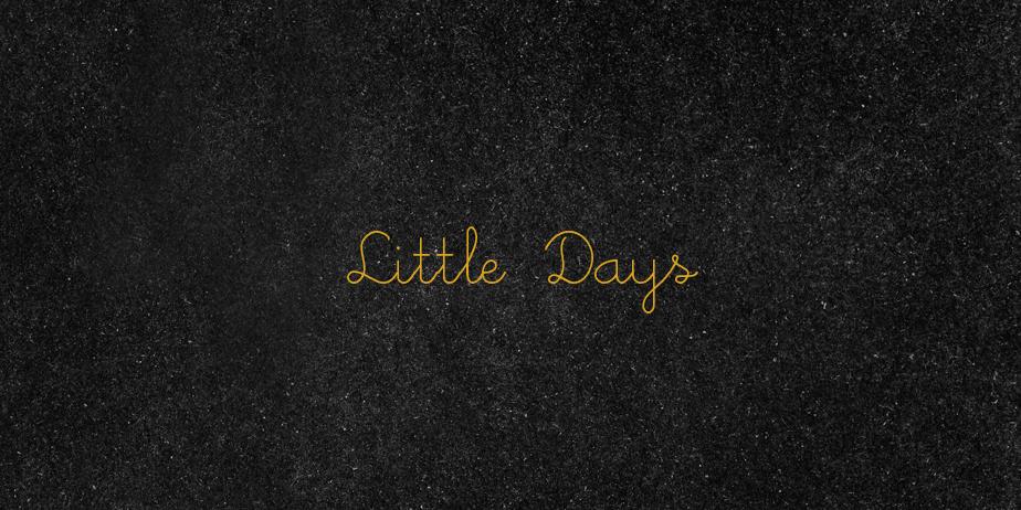 Fonte Little Days