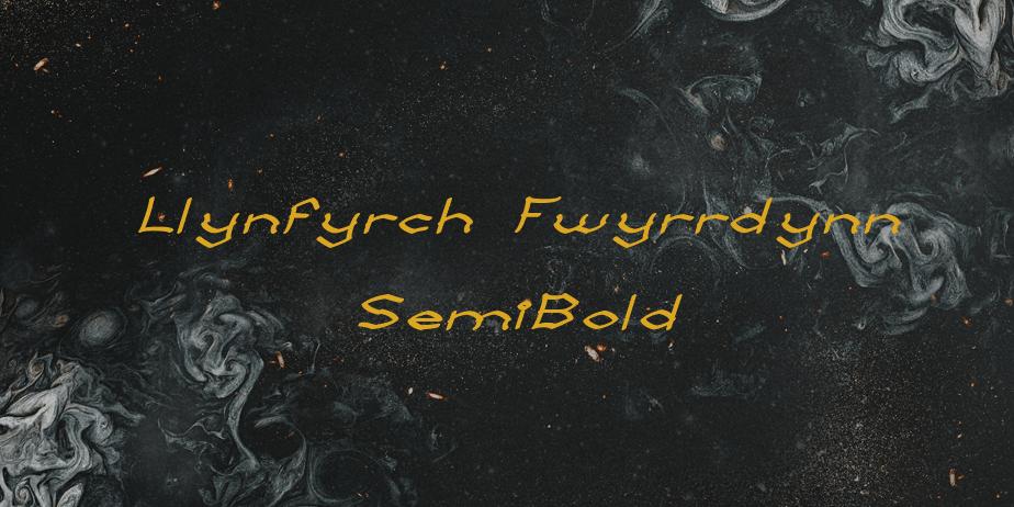 Fonte Llynfyrch Fwyrrdynn SemiBold