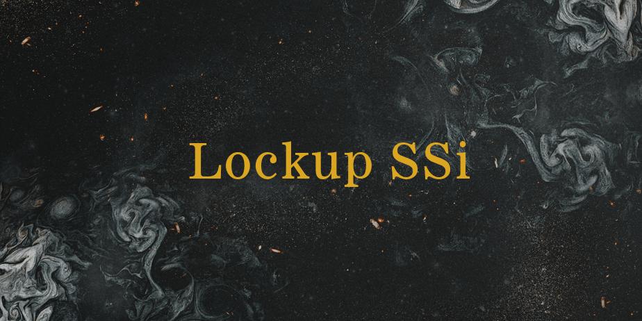 Fonte Lockup SSi