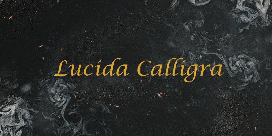 Fonte Lucida Calligra