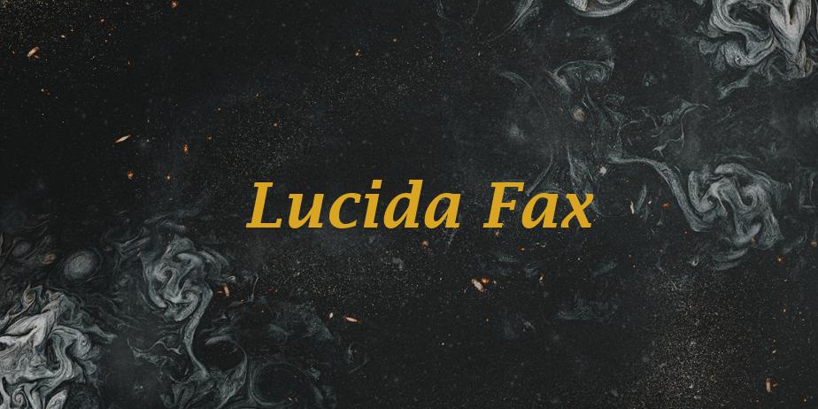 Fonte Lucida Fax