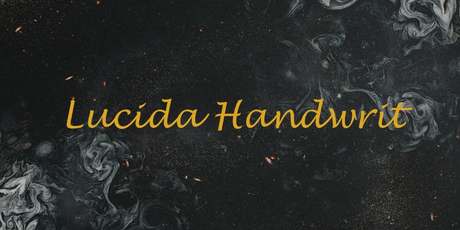 Fonte Lucida Handwrit