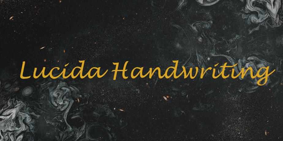 Fonte Lucida Handwriting