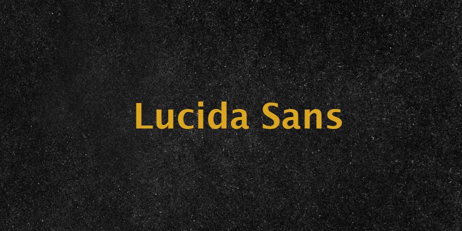 Fonte Lucida Sans