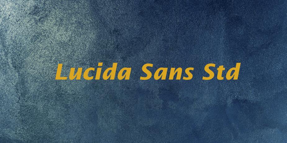 Fonte Lucida Sans Std