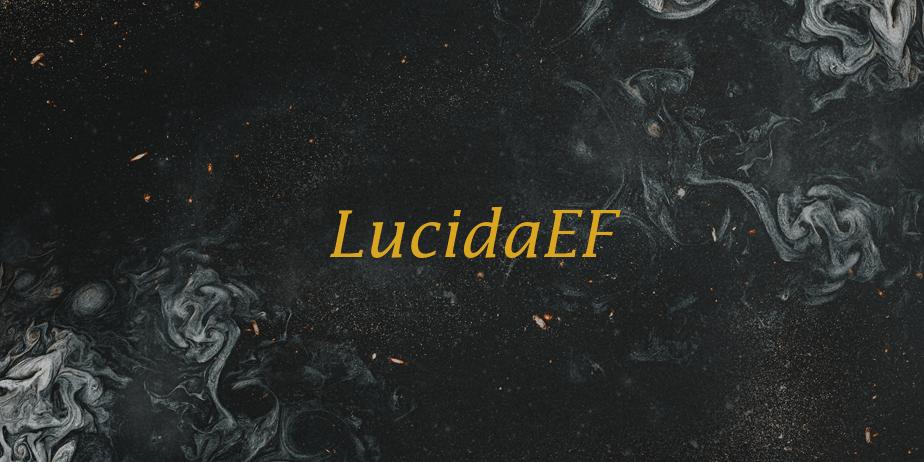 Fonte LucidaEF