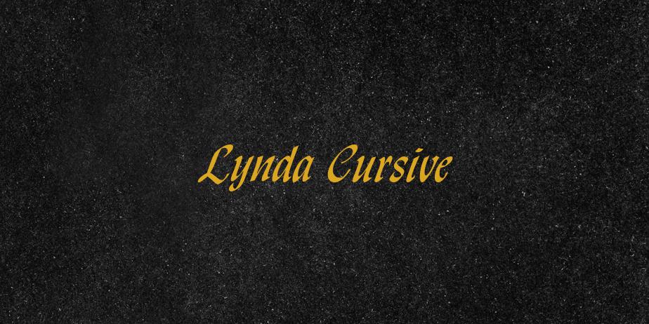 Fonte Lynda Cursive