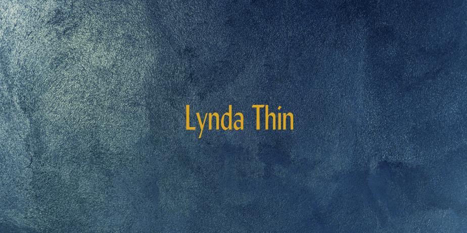 Fonte Lynda Thin