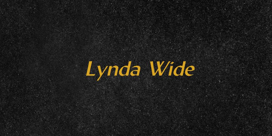 Fonte Lynda Wide