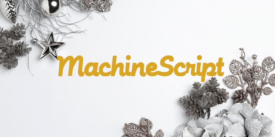 Fonte MachineScript