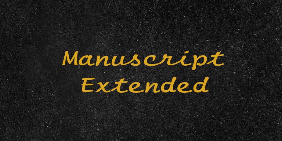 Fonte Manuscript Extended