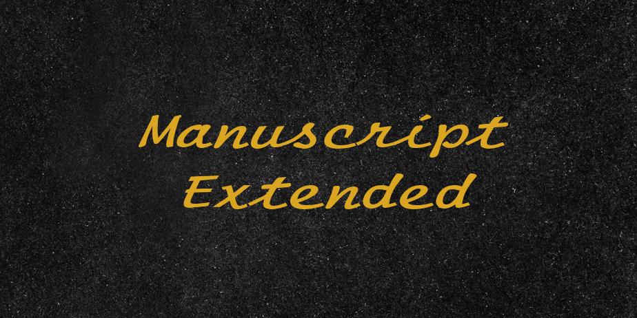 Fonte Manuscript Extended