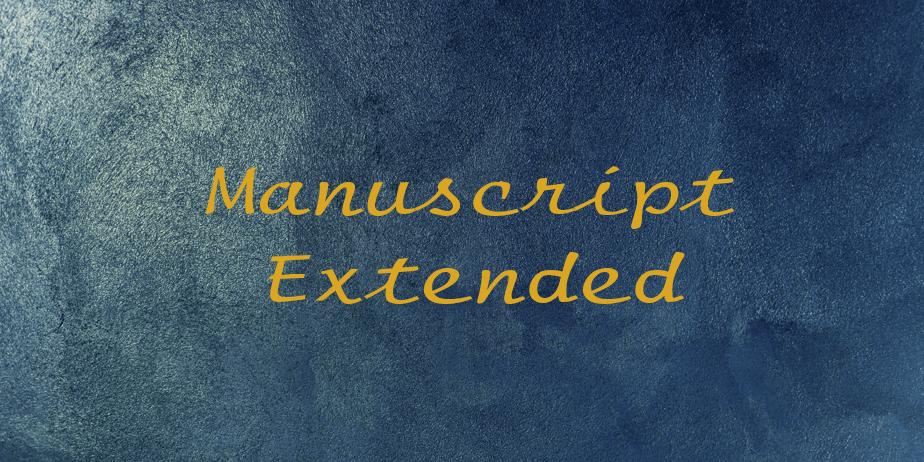 Fonte Manuscript Extended