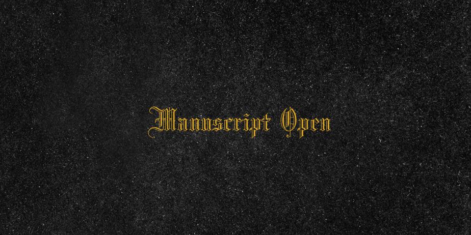 Fonte Manuscript Open