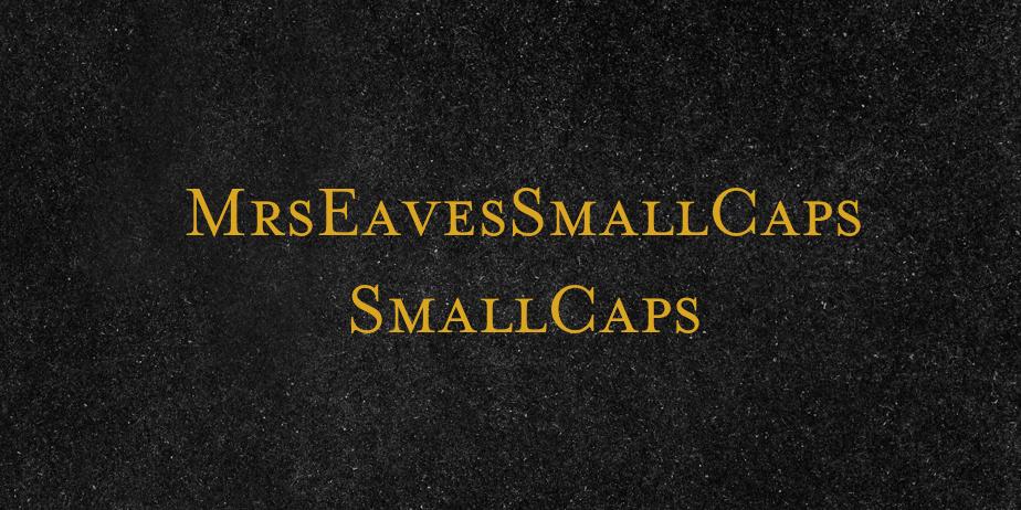 Fonte MrsEavesSmallCaps SmallCaps