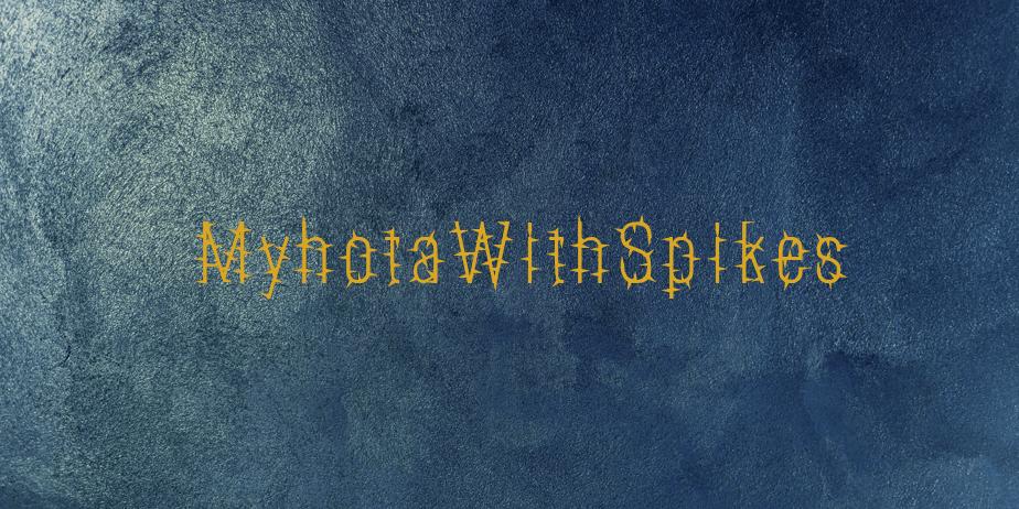 Fonte MyhotaWithSpikes