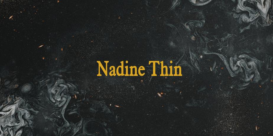 Fonte Nadine Thin