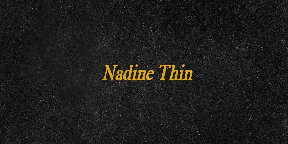 Fonte Nadine Thin