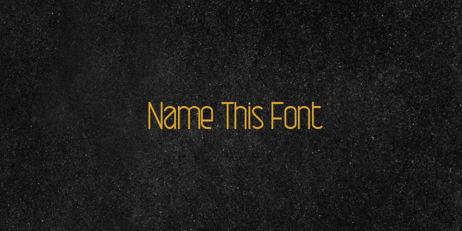 Fonte Name This Font