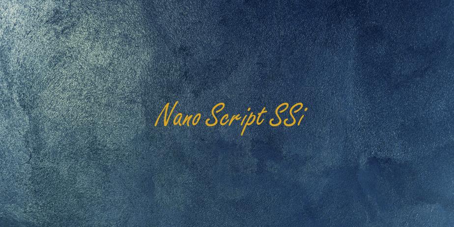 Fonte Nano Script SSi
