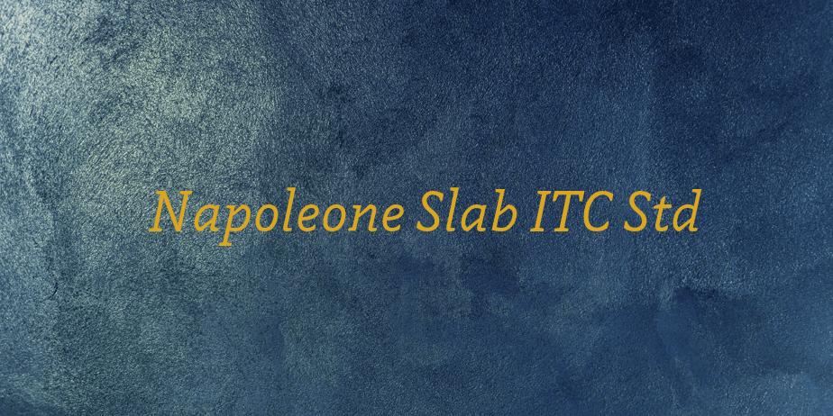 Fonte Napoleone Slab ITC Std